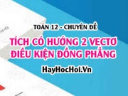 Tích có hướng của 2 vectơ trong không gian Oxyz: Công thức và...